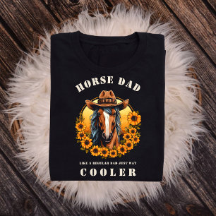 Paard papa als gewone papa gewoon veel koeler t-shirt