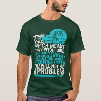 Paard Pas op Ik Ride Horsesee Girl Paard Gift T-shirt