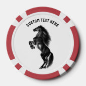Paard Poker Chips met aangepaste tekst (Achterkant)