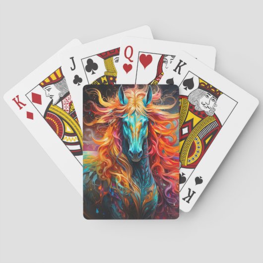 paard pokerkaarten (Achterkant)