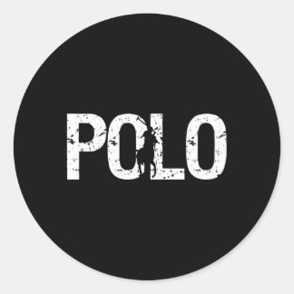 Paard Polo voor Polo Spelers Paardrijden Ronde Sticker