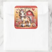 Paard Pony Valentijn Barnyard Sticker (Tas)