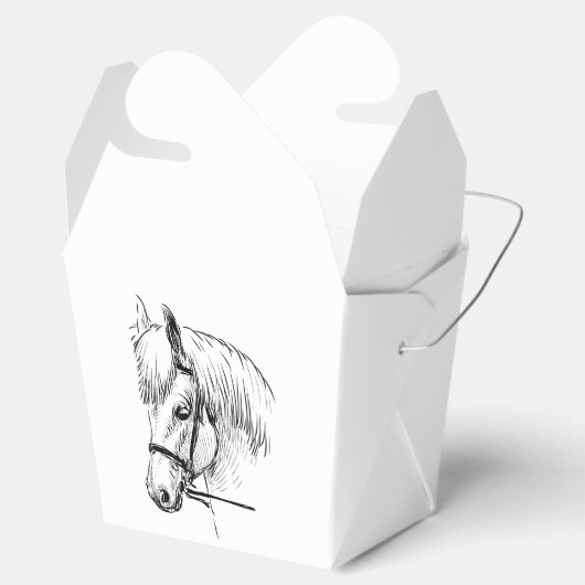 Paard Pony Western land ruitersport partij Bedankdoosjes (Geopend)