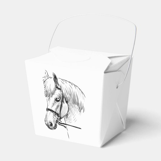 Paard Pony Western land ruitersport partij Bedankdoosjes (Voorkant Zijde)