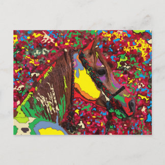 paard Portret 7 Briefkaart