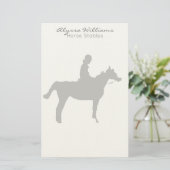 Paard Pro Klein Briefpapier (Staand voorkant)