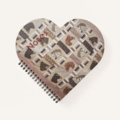 Paard Quilt met tekst Notitieboek (Voorkant)