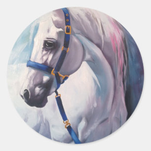 Paard Ronde Sticker