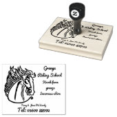 Paard Rubber stempel (Gestempeld)