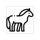 Paard Rubberstempel (Afrduk)