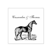 paard rubberstempel (Afrduk)