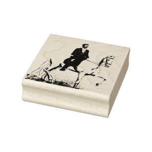 Paard & ruiter Rubber Stamp Rubberstempel