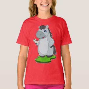 Paard Schaakstuk Paard schaak T-shirt