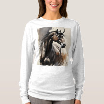 Paard Schilderen Lange Mouwen Top