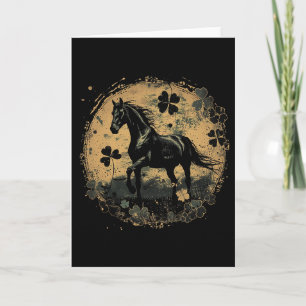Paard Shamrock St. Patrick's Day Saint Paddy's Ier Kaart