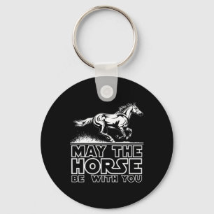 Paard Shirten voor Meisjes Grappig Paardrijden Cad Sleutelhanger