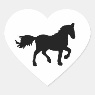 Paard Silhouet Sticker – Minimalistisch Dier