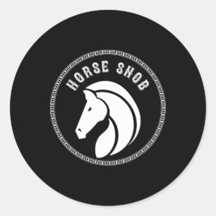 Paard Snob Pony Paardrijden Kleding Equestria Ronde Sticker