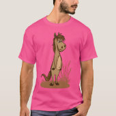 Paard staat afkeer en vriend vervelen t-shirt (Voorkant)