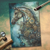 Paard Steampunk 1 Decoupage papier