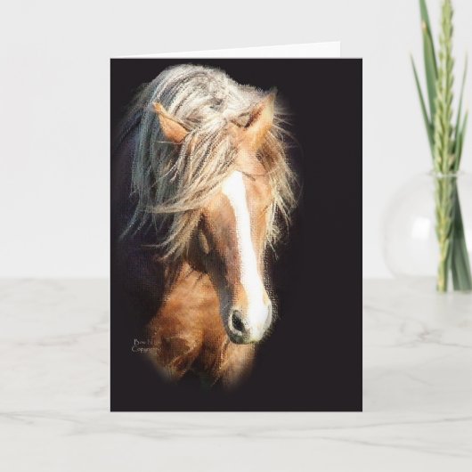 Paard tegen Zwarte Kaart (Voorkant)