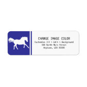 Paard - Terugkeeradreslabel Etiket (Voorkant)