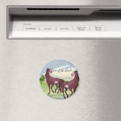 Paard Thema Landelijke Westerse Rustieke Bruiloft Magneet (Insitu (Vaatwasser))