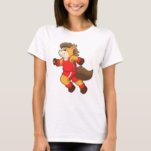 Paard tijdens uitvoering t-shirt