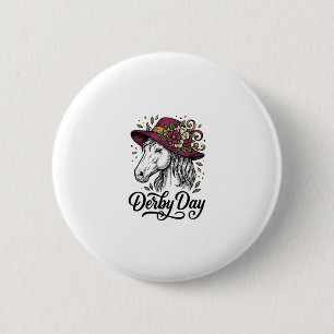 Paard Vader Vintage Western Cowboy Ruiter Shirt On Ronde Button 5,7 Cm