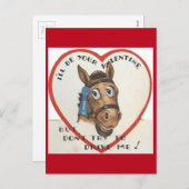  Paard Valentijn Feestdagenkaart (Voorkant / Achterkant)