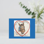 Paard Valentijn Feestdagenkaart (Staand voorkant)