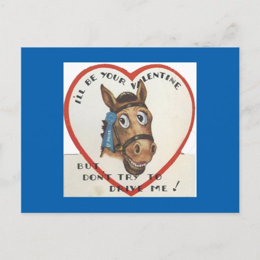 Paard Valentijn Feestdagenkaart (Voorkant)