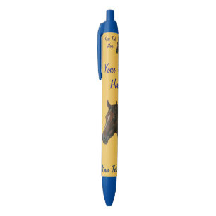 paard van de het portret het paardenkunst van de blauwe inkt pen
