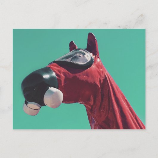 paard van de koude oorlog briefkaart (Voorkant)