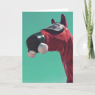 paard van de koude oorlog feestdagen kaart