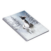 Paard van de verf in sneeuw notitieboek (Rechterzijde)
