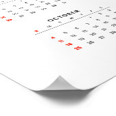 Paard van Vuur 2026 Muurkalender Poster (Hoek)