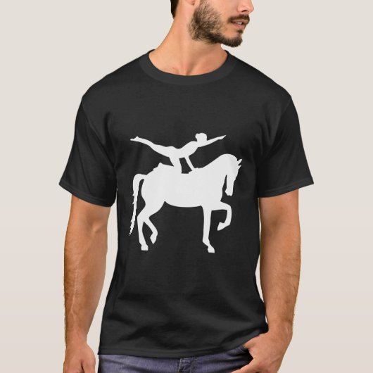 Paard Vaulting Meisje T-shirt (Voorkant)