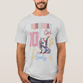 Paard Verjaardag Meisje Equestrian Party Design T-shirt