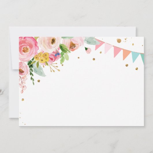 Paard Verjaardag Pony Adoptie Certificaat Partij Kaart (Achterkant)