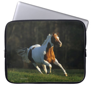 Paard verven met snelle werking laptop sleeve