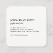 Paard Vierkante Visitekaartje (Achterkant)