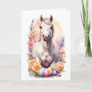 Paard voor Pasen Feestdagen Kaart