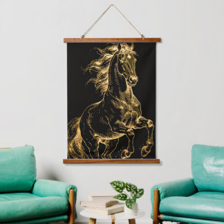 paard wandhangende wandtapijten dieren paarden hangend wandkleed