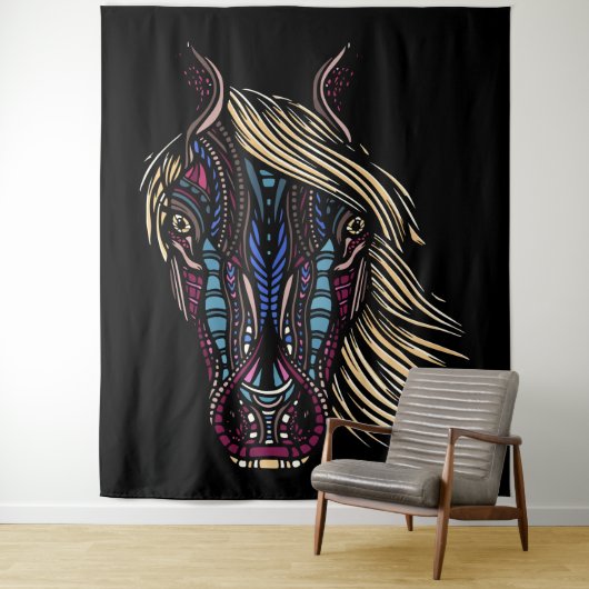 PAARD WANDKLEED (In situ)