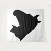 Paard wandtapijt wandkleed (Voorkant (horizontaal))