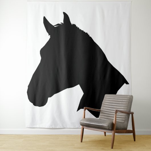 Paard wandtapijt wandkleed (In situ)