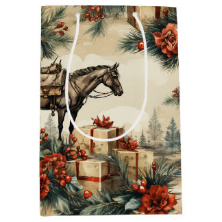 Paard Western Cowboy Kerst Medium Cadeauzakje