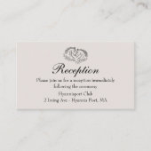 Paard Western Rustiek Land bruiloft receptie Informatiekaartje (Voorkant)