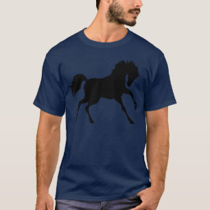 Paard Wild en Gratis Paard Eigenaar Rodeo retro T-shirt